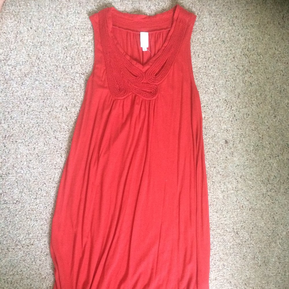 Red Flowy Summer Dress